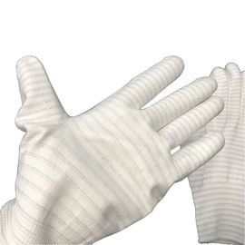 Le filament sûr de carbone de revêtement de polyester de matériaux d'ESD d'anti gants statiques a tricoté