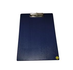 Taille sûre supérieure de panneau d'agrafe d'ESD de fournitures de bureau d'ESD d'agrafe en métal A4 A5 avec le symbole sûr d'ESD