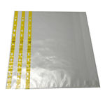 Les trous du portefeuille 11 de document du polyéthylène A4 A3 Esd classent les bords jaunes mous de portefeuille