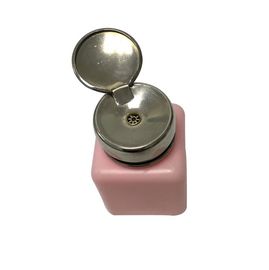 Bouteille dissolvante de presse de distributeur de rose d'ESD de HDPE bleu blanc de distributeur