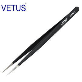 Longueur matérielle des brucelles AISI 302 en plastique sûrs d'ESD Esd de précision 110 - 140mm