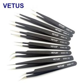 Longueur matérielle des brucelles AISI 302 en plastique sûrs d'ESD Esd de précision 110 - 140mm