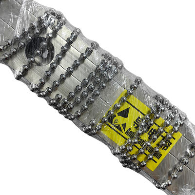 Distance de 8 cm Rideau de porte conducteur Largeur 2m * Hauteur 1m Diamètre 6mm Rideau de perles d'acier inoxydable conducteur statique