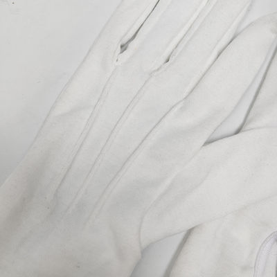 100% de coton, respirant, bijoux blancs, gants de cérémonie, défilé, garde d'honneur.