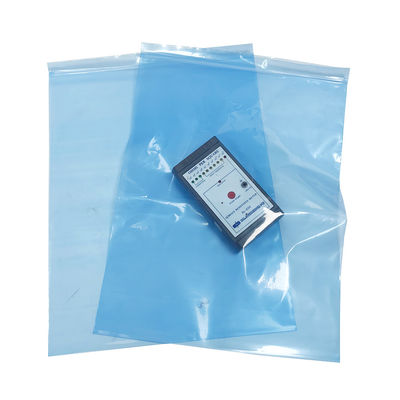 0.75mm*300*400mm Sacs de protection antistatiques bleus ESD Sac à fermeture à glissière pour salle blanche
