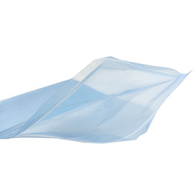 Sac de protection à fermeture à glissière bleu PE ESD pour l'emballage des salles blanches