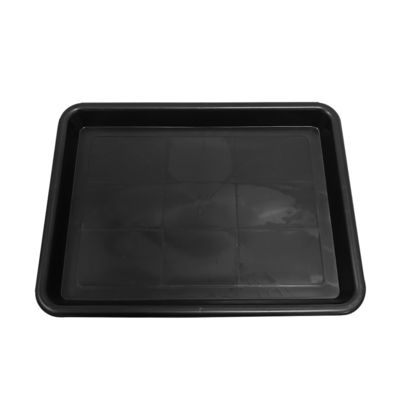 338x255x30mm plateau carré antistatique en plastique noir plateau rectangulaire peu profond plateau électronique tourne-disque