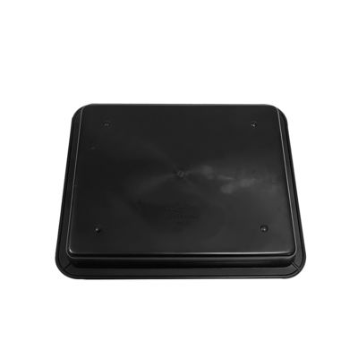 283x223x28mm Plateau carré en plastique noir Pièces de plateau antistatique Boîte de chiffre d'affaires Boîte Pp Plateau en caoutchouc Classification du matériau Boîte Carré Bassin cadre conducteur