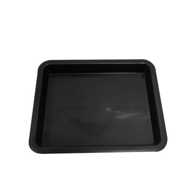 283x223x28mm Plateau carré en plastique noir Pièces de plateau antistatique Boîte de chiffre d'affaires Boîte Pp Plateau en caoutchouc Classification du matériau Boîte Carré Bassin cadre conducteur