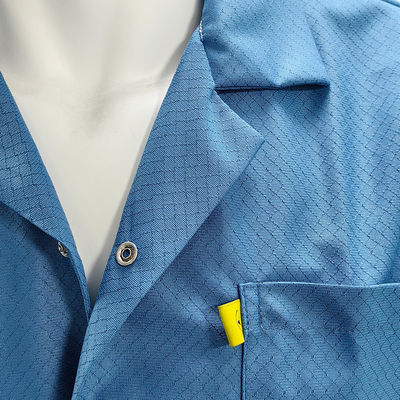 Vêtements antistatiques bleus lavables dans les salles blanches ESD