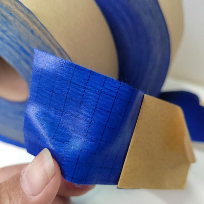 Tape à rouleaux en tissu de polyester à grille autoadhésive antistatique ESD
