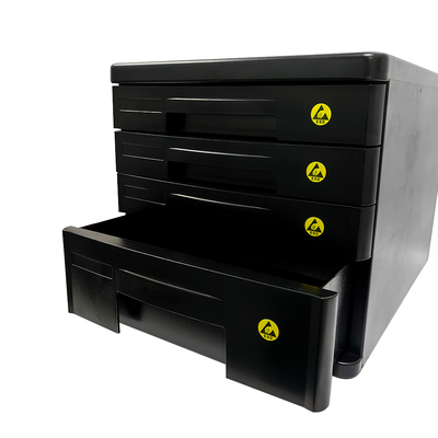 Classeur de tiroirs en plastique antistatique pour le bureau