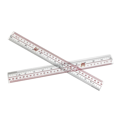 Règle droite antistatique en plastique transparent ESD de 30 cm