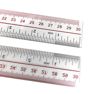 Règle droite antistatique en plastique transparent ESD de 30 cm