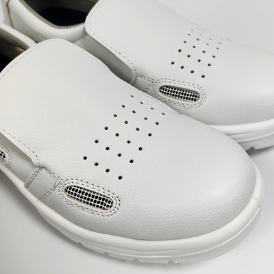 Chaussures de sécurité antistatiques à embout en acier ESD semelle extérieure en PU pour salle blanche industrielle