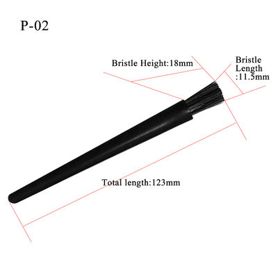 ESD Nettoyage industriel par pinceau antistatique en petites fibres de carbone