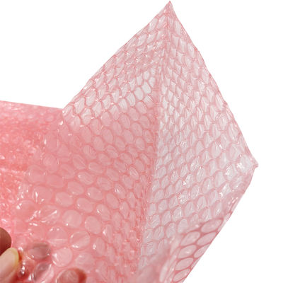 Red Shock Resistant Double-Sided Anti Static Bubble Bag For Electronic Components