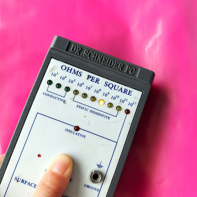 Sac antistatique rose PE 250X350MM auto-scellant