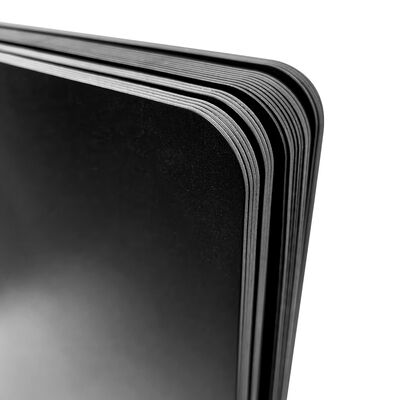 Feuille de plastique PP noir givré ESD, cloison PP antistatique