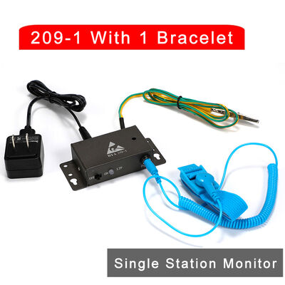 Testeur de sangle de poignet ESD à double station antistatique 209-2 Moniteur en ligne