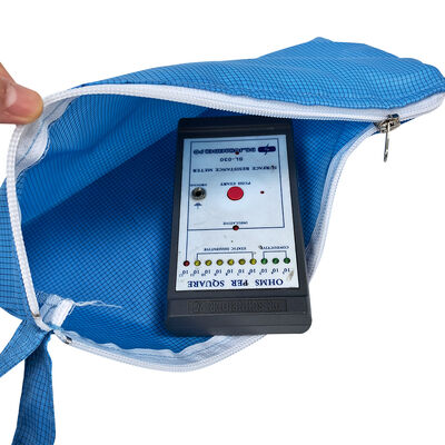 ESD sac de rangement à fermeture à glissière à main antistatique bleu