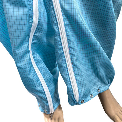 Vêtement anti-statique ESD pour tout le corps, couverture avec capuchon et masque bleu