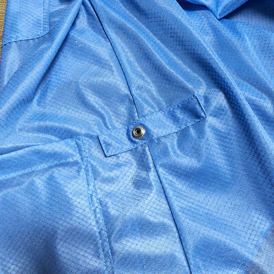 Veste de salle blanche antistatique ESD avec tissu à grille diamantée