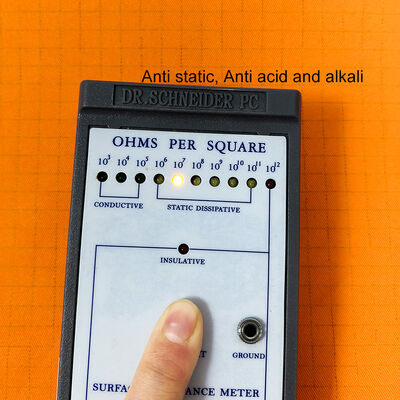 Tissu ESD Orange sans poussière, antistatique, résistant aux acides et aux alcalis