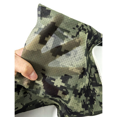 Impression de camouflage Tissu tricoté en treillis diamanté ESD haute performance ¥ 87% polyester + 13% fibre de carbone