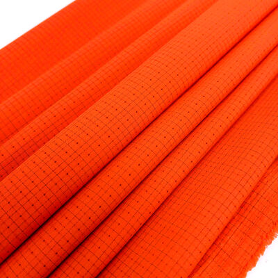 Antistatic Lightweight 96% Polyester + 4% Carbon Fiber Mesh Fabric for ESD Clothes