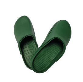 L'anti sécurité statique de Cleanroom chausse EVA Clogs Green Nurse Clogs pour l'hôpital
