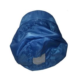 Taille non poussiéreuse de tissu de polyester d'anti chapeau statique jaune bleu blanc d'Esd S/M/L/XL
