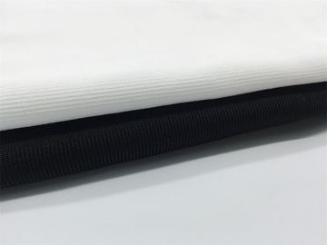 Les manchettes de Spandex tricotées par produits non pelucheux d'Esd nervurent le noir blanc de 1x1 2x2