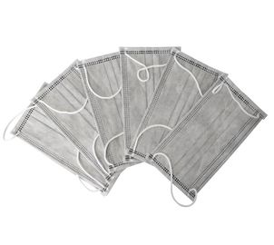 Masque jetable de côté carbone BFE 95% de Cleanroom libre du latex