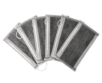 Masque jetable de côté carbone BFE 95% de Cleanroom libre du latex