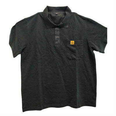 Douille courte respirable anti Polo Shirts For Semiconductor Industry statique