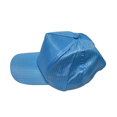 Anti 99% GV statique de chapeau d'ESD de fibre de carbone du polyester 1% du Cleanroom