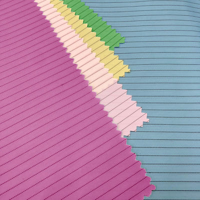 Tissu antistatique d'ESD de rayure du carbone 5mm du polyester 1% de 99%