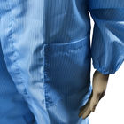 manteaux de chemises d'ESD de fibre de carbone de polyester de rayure de 5mm pour le laboratoire
