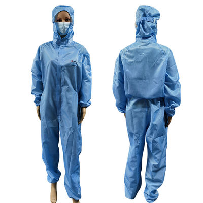 Anti vêtements de travail lavables statiques d'ESD de fibre de carbone de polyester