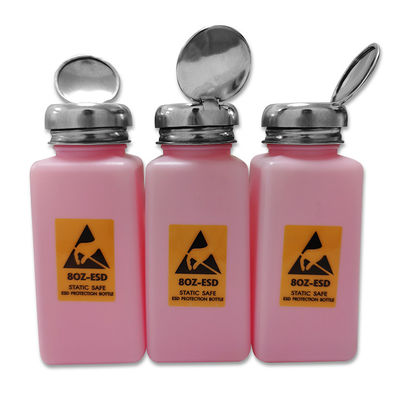 Bouteille en plastique 240ML d'alcool d'ESD de HDPE de Cleanroom