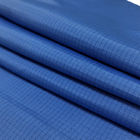coton lavable protégé de la poussière bleu du polyester 33% du tissu 65% d'ESD Antistaic de grille de 4mm