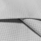 Anti charge statique de polyester de coton de comité technique de grille blanche du tissu 4mm