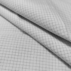 Anti charge statique de polyester de coton de comité technique de grille blanche du tissu 4mm
