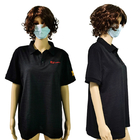 Black Stripe ESD T Shirts Unisex 96% Cotton 4% Conductive Fiber