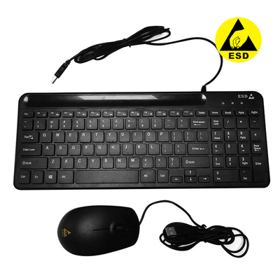 Souris de câble antistatique noire de clavier d'ESD réglée pour le Cleanroom de laboratoire