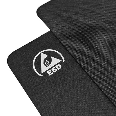 Type carré de Cleanroom d'utilisation d'anti tapis de souris statique noir d'Esd