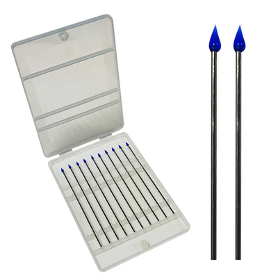 Écouvillon collant d'astuce de la poussière bleue de silicone pour le Cleanroom Dispoable