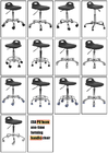 Unité centrale réglable de chaises sûres d'ESD de bureau de meubles de laboratoire formant une fois