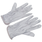La main blanche a sué les gants fonctionnants de polyester de Cleanroom d'absorption adaptés aux besoins du client